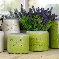 Zielone Osłonki na Donice Flowers Garden B