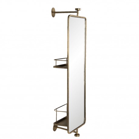 Lustro z Półką Metalowa Rama B