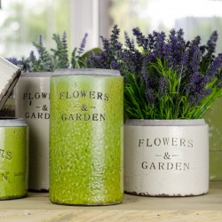 Zielony Wazon FLOWERS & GARDEN