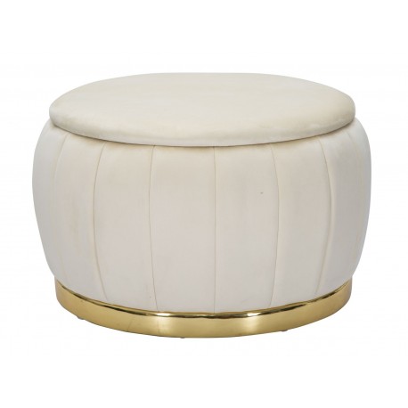 Pufa Ze Schowkiem Glamour Kremowa Vienna Mauro Ferretti