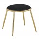Złoty Stołek Glam Emily Czarny Mauro Ferretti
