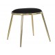 Złoty Stołek Glam Emily Czarny Mauro Ferretti