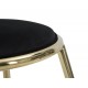 Złoty Stołek Glam Emily Czarny Mauro Ferretti