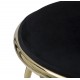 Złoty Stołek Glam Emily Czarny Mauro Ferretti