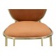 Złote Krzesła Glam Emily Pomarańczowe 2szt. Mauro Ferretti