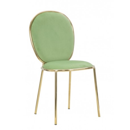 Złote Krzesła Glam Emily Zielone 2szt. Mauro Ferretti