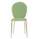 Złote Krzesła Glam Emily Zielone 2szt. Mauro Ferretti