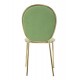 Złote Krzesła Glam Emily Zielone 2szt. Mauro Ferretti