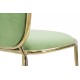 Złote Krzesła Glam Emily Zielone 2szt. Mauro Ferretti