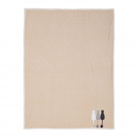 Pled z Kotami Kremowy