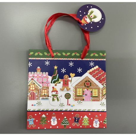 Torebka Świąteczna Na Prezenty z Bałwanem A