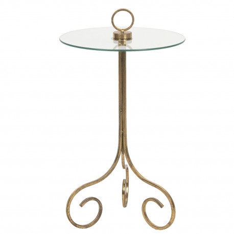 Metalowy Stolik z Ażurowym Brzegiem A