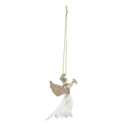 Zawieszka Świąteczna Szklane Anioły A Clayre & Eef