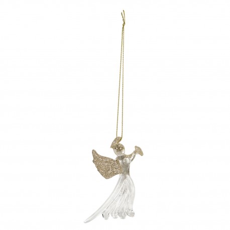 Zawieszka Świąteczna Szklane Anioły A Clayre & Eef