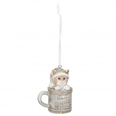 Zawieszka Świąteczna Kotki A Clayre & Eef