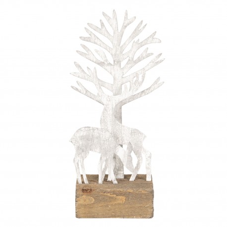Decoration tree and deer Clayre & Eef