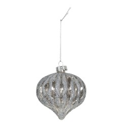 Srebrne Bombki Szklane 4szt. B Clayre & Eef