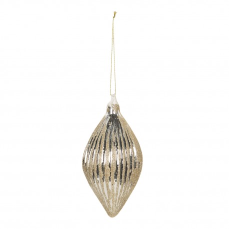 Zestaw Bombek Szklanych z Brokatem 4szt. E Clayre & Eef