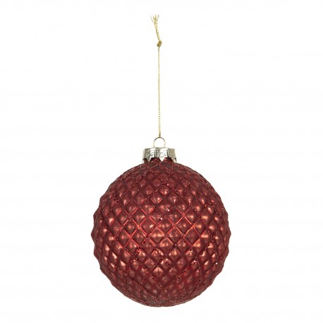 Czerwone Bombki Szklane 4szt. B Clayre & Eef