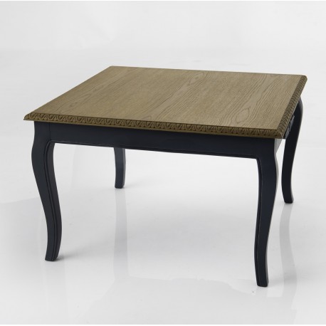 Granatowy Stolik Kawowy w Stylu Prowansalskim Salini