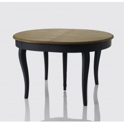 Granatowy Stół w Stylu Prowansalskim Salini Rozkładany