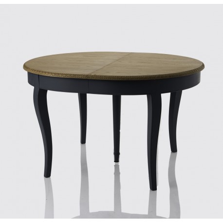 Granatowy Stół w Stylu Prowansalskim Salini Rozkładany