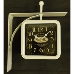 Dwustronny Zegar Dworcowy Sztućce