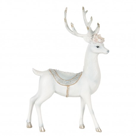Figurka Jelenia Biała Clayre & Eef
