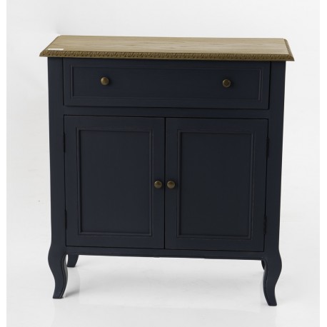 Granatowa Komoda w Stylu Prowansalskim Salini A