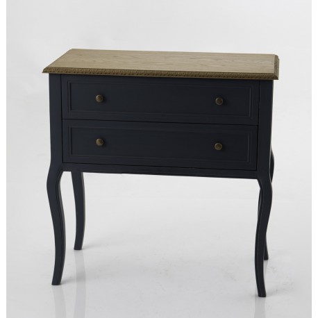 Granatowa Komoda w Stylu Prowansalskim Salini A