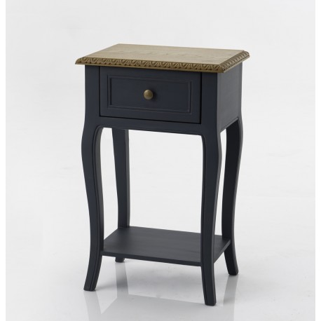 Granatowa Komoda w Stylu Prowansalskim Salini A