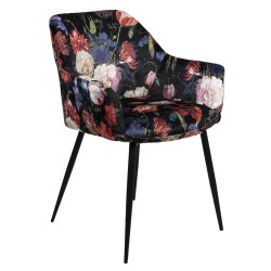 Krzesło w Kwiaty Tapicerowane B