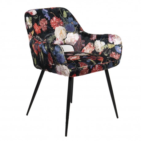Krzesło w Kwiaty Tapicerowane B