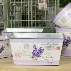 Metalowe Osłonki z Lawendą Prostokątne A