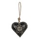 Zawieszka Serce Metalowe Czarne A