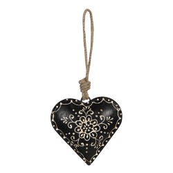 Zawieszka Serce Metalowe Czarne A