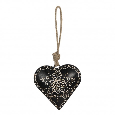 Zawieszka Serce Metalowe Czarne A