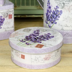 Metalowe Pojemniki z Lawendą D