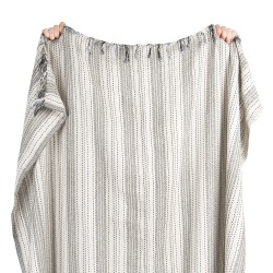 Bawełniany Pled z Frędzlami D Clayre & Eef