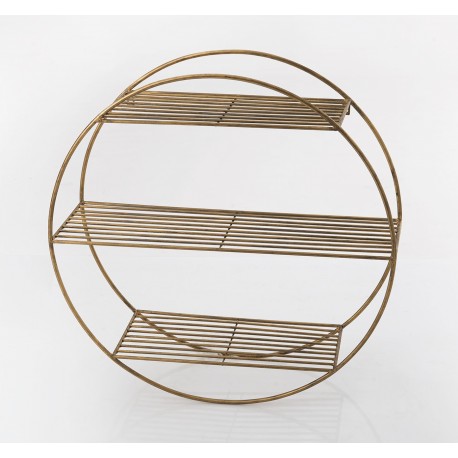 Złote Półki Ścienne Metalowe