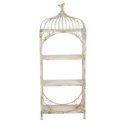 Metalowy Regał w Stylu Prowansalskim z Ptaszkiem Clayre & Eef