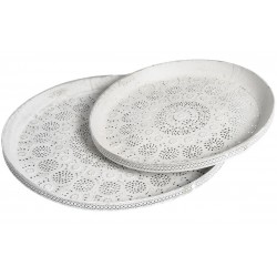 Metalowa Taca Belldeco 2 Biała