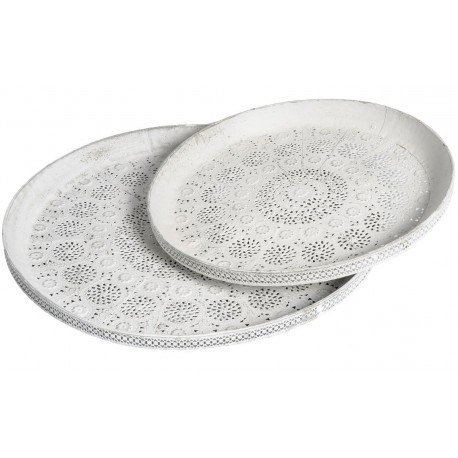 Metalowa Taca Belldeco 2 Biała