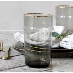 Szklanki Ze Złotą Krawędzią Chic Antique B