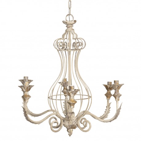 Żyrandol w Stylu Prowansalskim Metalowy A