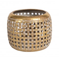 Lampion Belldeco Gold Line Liście