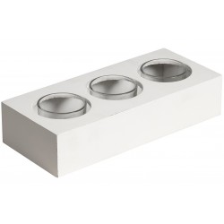 Biały Świecznik Belldeco Potrójny