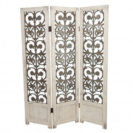 Złoty Parawan Ażurowy Liście