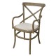 Krzesło Prowansalskie z Podłokietnikami Limena w Kratę