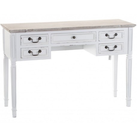 Białe biurko w stylu prowansalskim